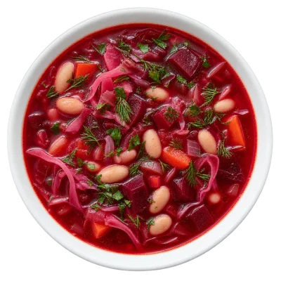 Борщ с фасолью